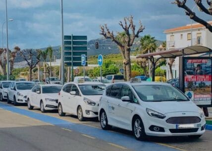 paradas de taxi en nerja